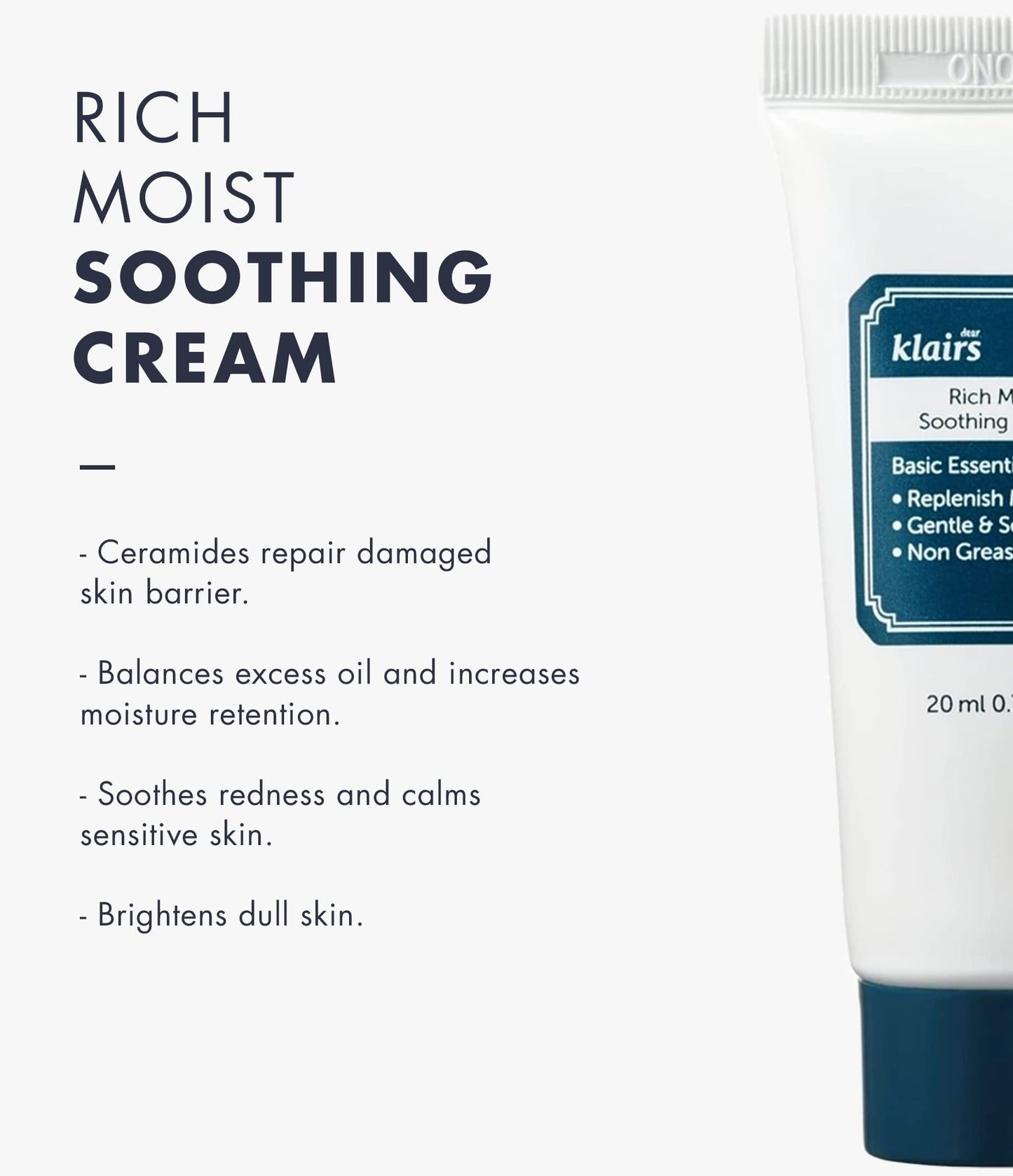 DEARKLAIRS - Rich Moist Soothing Cream 80ml