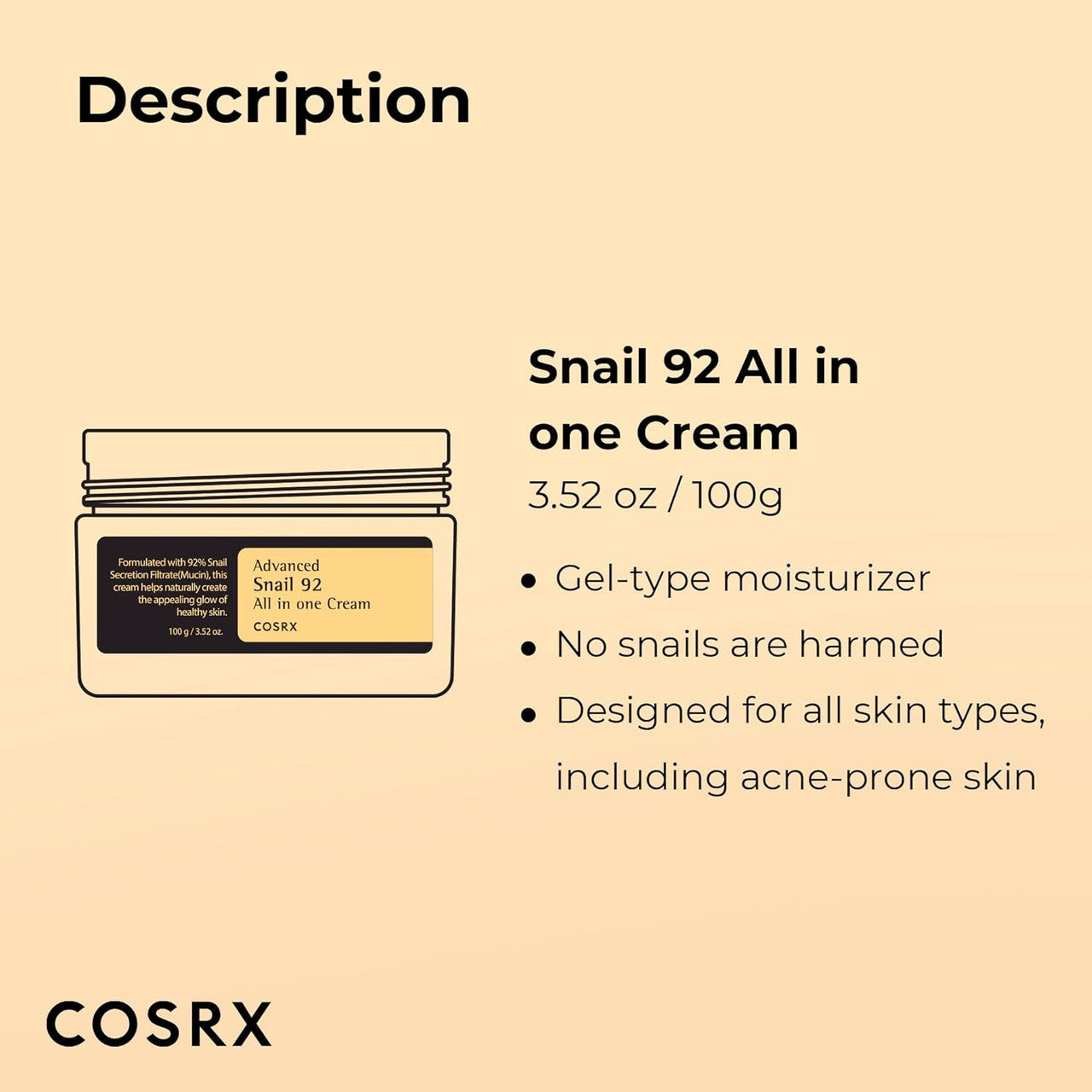COSRX - Advanced Snail 92 All in One Cream