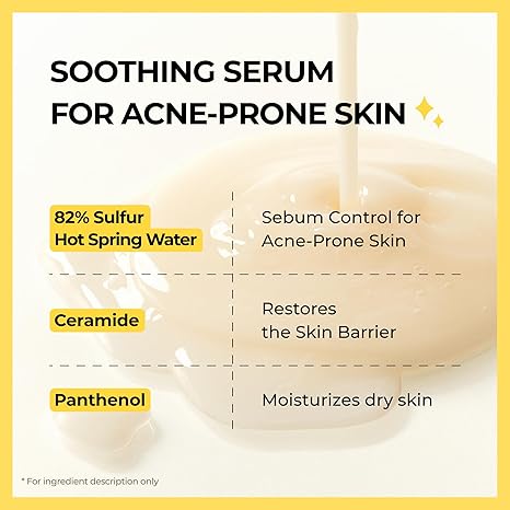 SINSURU - Sulfur Hot Spring Water 82% Soothing Serum