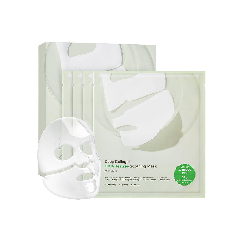 SUNGBOON EDITOR – Deep Collagen CICA Teatree Soothing Mask (4pcs)