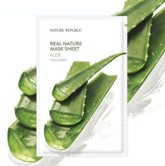 NATURE REPUBLIC - Real Nature Sheet Mask Aloe 23ml