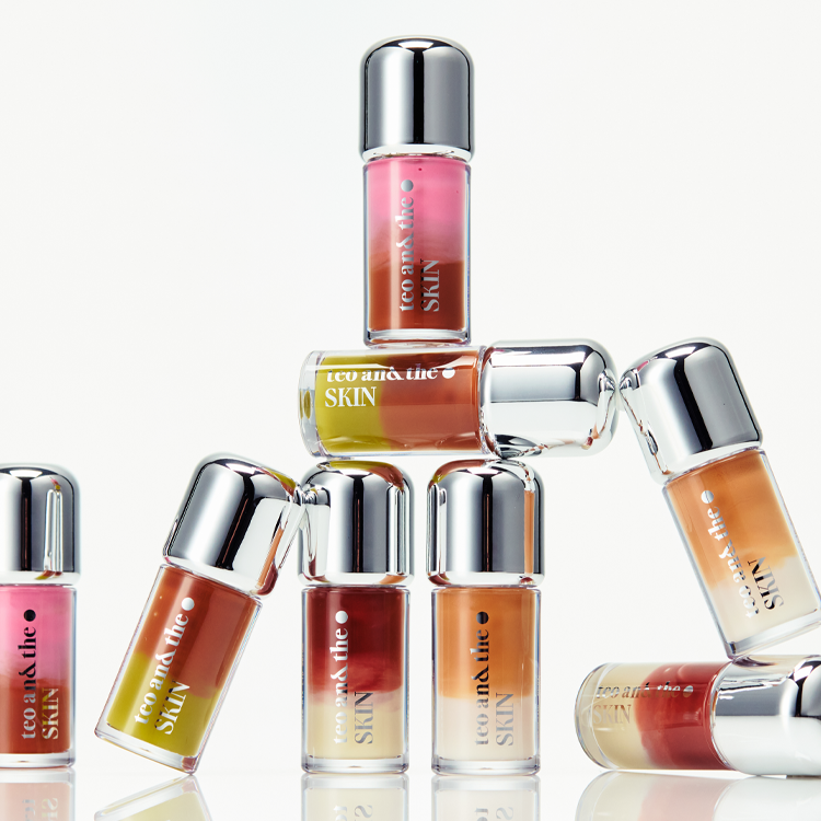 TEO AND THE K Cafe Mix Lip Serum los 6 tonos de la gama juntos