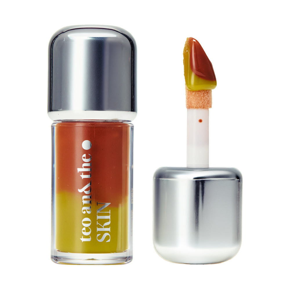 TEO AND THE K Cafe Mix Lip Serum tono 04 Dubai Chewy Latte envase