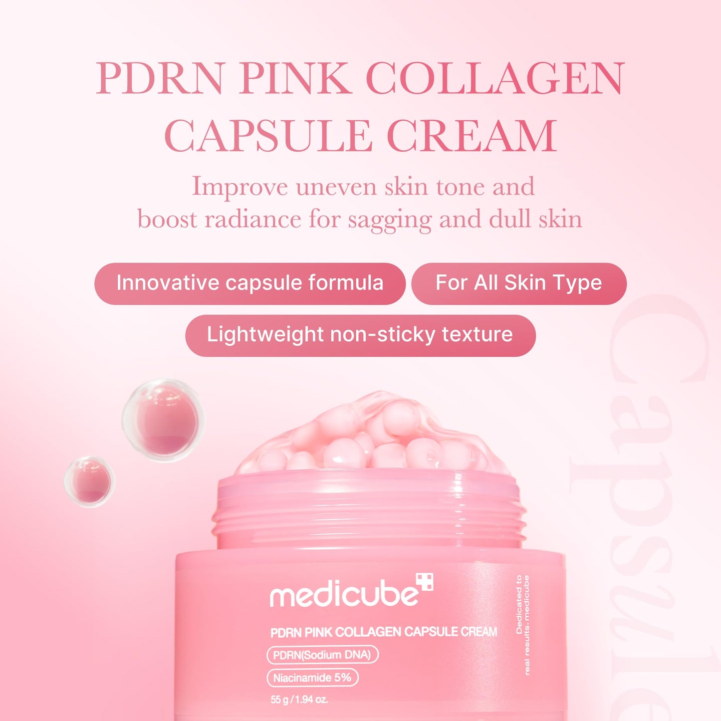MEDICUBE - PDRN Pink Collagen Capsule Cream